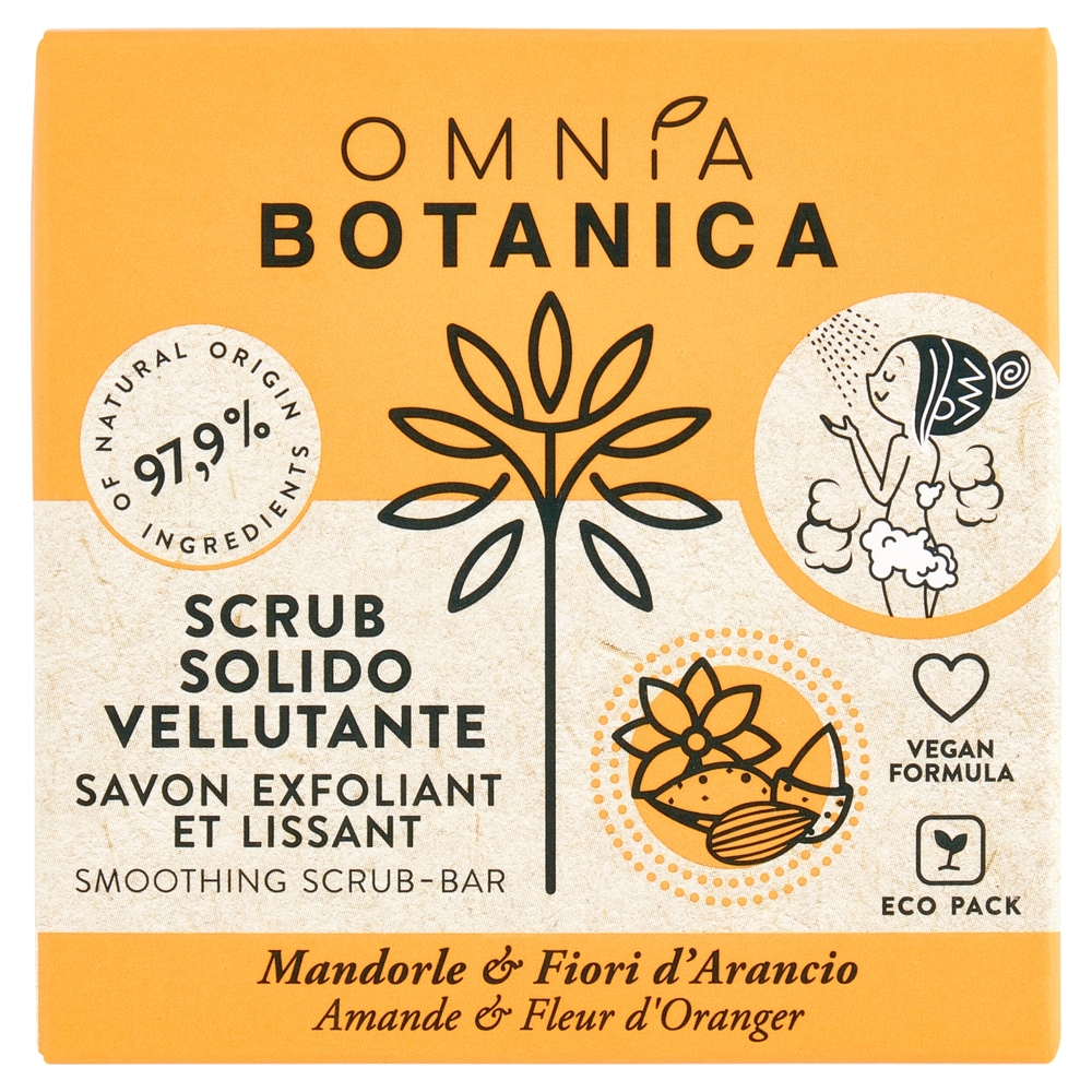 Omnia Botanica Scrub Solido Vellutante Mandorle & Fiori d'Arancio 100 g